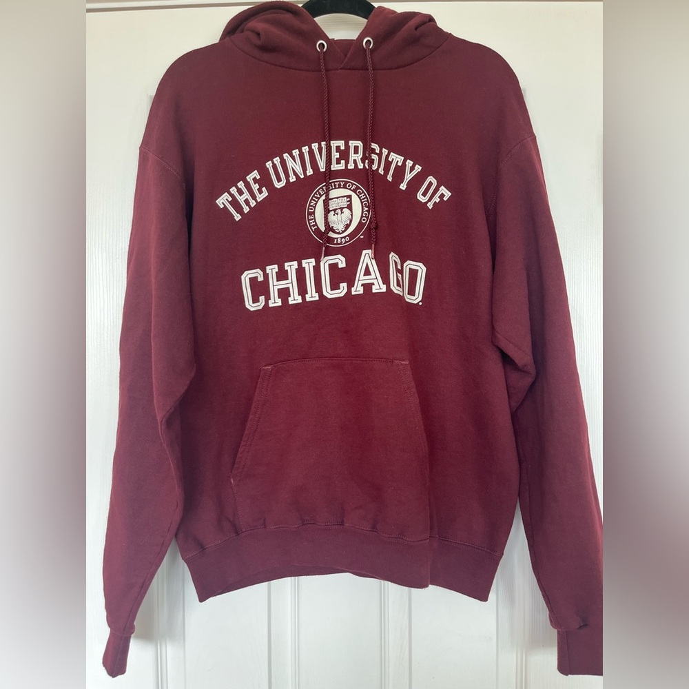 Champion Maroon University of Chicago Hoodie - Picture 2 of 4
